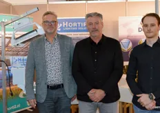 Aad van Ruijven, Gabriël Boers en Nick Kluin van HortiPar. Voor HortiPar USA zijn nieuwe machines momenteel onderweg.